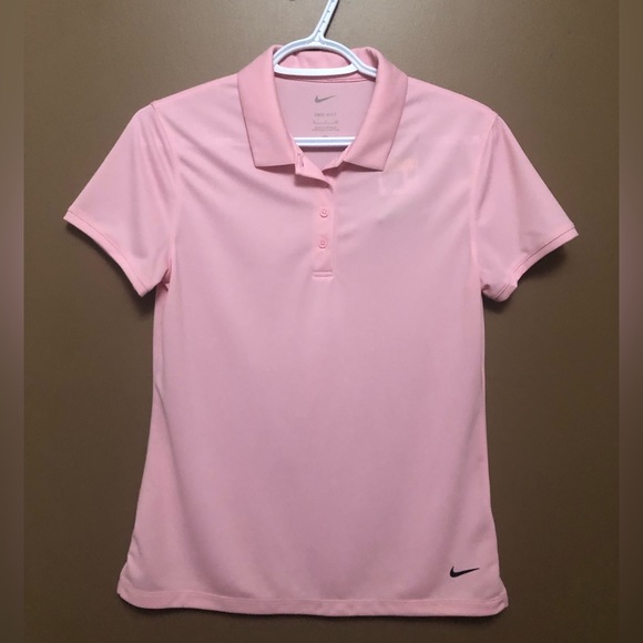 NEW NIKE Light Pink Short Sleeve Sports Polo - Picture 2 of 5